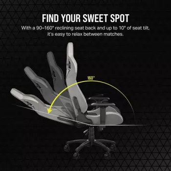 Silla gaming para PC Corsair CF-9010058-WW asiento de malla gris peso máximo de usuario 120 kg