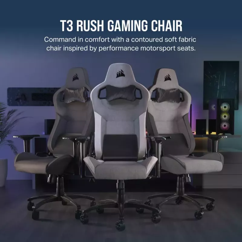 Silla gaming para PC Corsair CF-9010058-WW asiento de malla gris peso máximo de usuario 120 kg