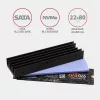 Disipador pasivo de aluminio Axagon CLR-M2L10 para todas las SSD M.2, tamaño 2280, 10 mm de alto.