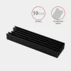 Disipador pasivo de aluminio Axagon CLR-M2L10 para todas las SSD M.2, tamaño 2280, 10 mm de alto.