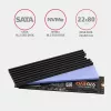 Disipador pasivo de aluminio Axagon CLR-M2L3 para todas las SSD M.2, tamaño 2280, altura 3 mm