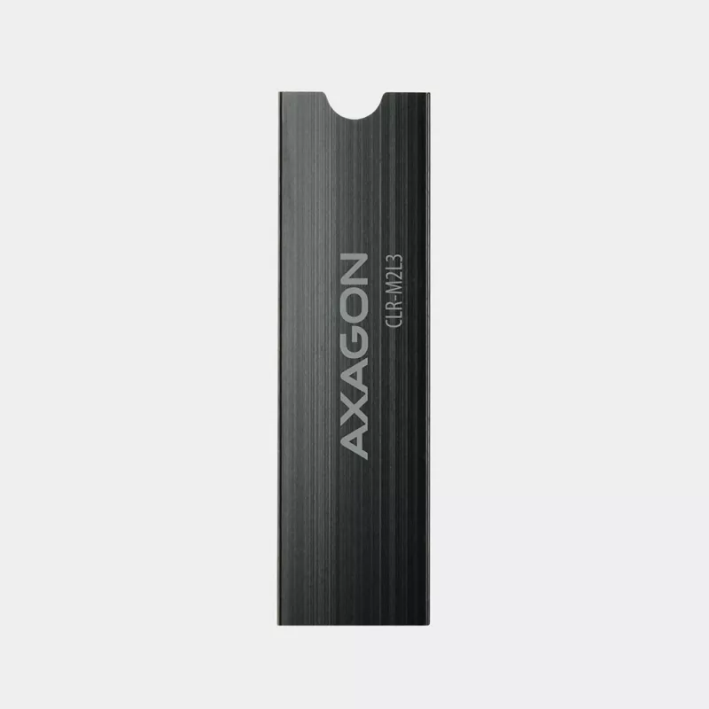 Disipador pasivo de aluminio Axagon CLR-M2L3 para todas las SSD M.2, tamaño 2280, altura 3 mm