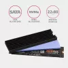 Disipador pasivo de aluminio Axagon CLR-M2L6 para todas las SSD M.2, tamaño 2280, alto 6 mm