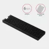 Disipador pasivo de aluminio Axagon CLR-M2L6 para todas las SSD M.2, tamaño 2280, alto 6 mm