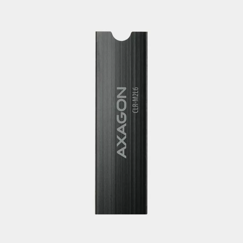 Disipador pasivo de aluminio Axagon CLR-M2L6 para todas las SSD M.2, tamaño 2280, alto 6 mm