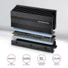 Disipador pasivo de aluminio Axagon CLR-M2XL para unidades SSD M.2 de una y dos caras, tamaño 2280, altura 36 mm