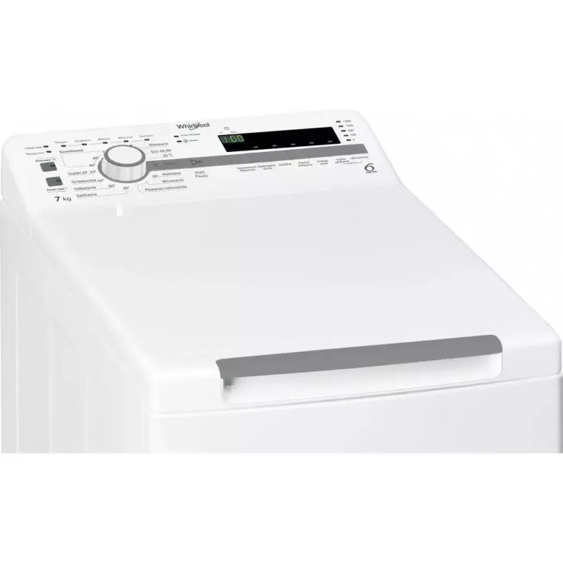 Whirlpool NTDLR 7220SS PL/N lavadora de carga superior de libre instalación, 7 kg, 1200 rpm, clase energética E