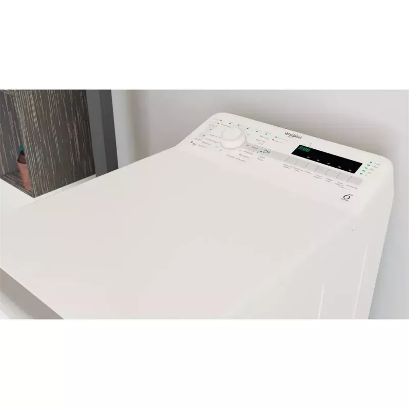 Whirlpool NTDLR 7220SS PL/N lavadora de carga superior de libre instalación, 7 kg, 1200 rpm, clase energética E