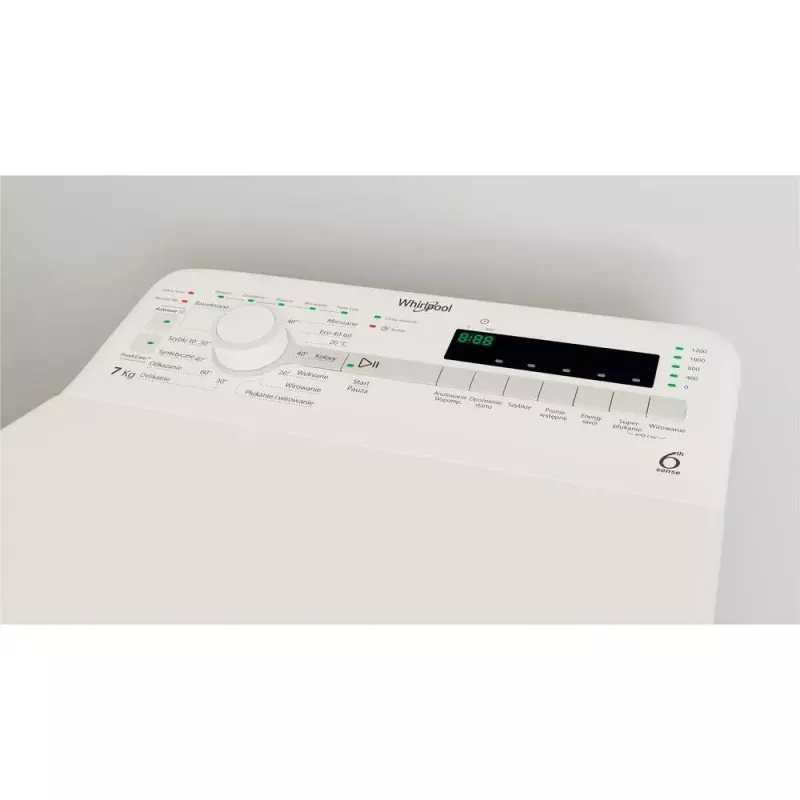 Whirlpool NTDLR 7220SS PL/N lavadora de carga superior de libre instalación, 7 kg, 1200 rpm, clase energética E