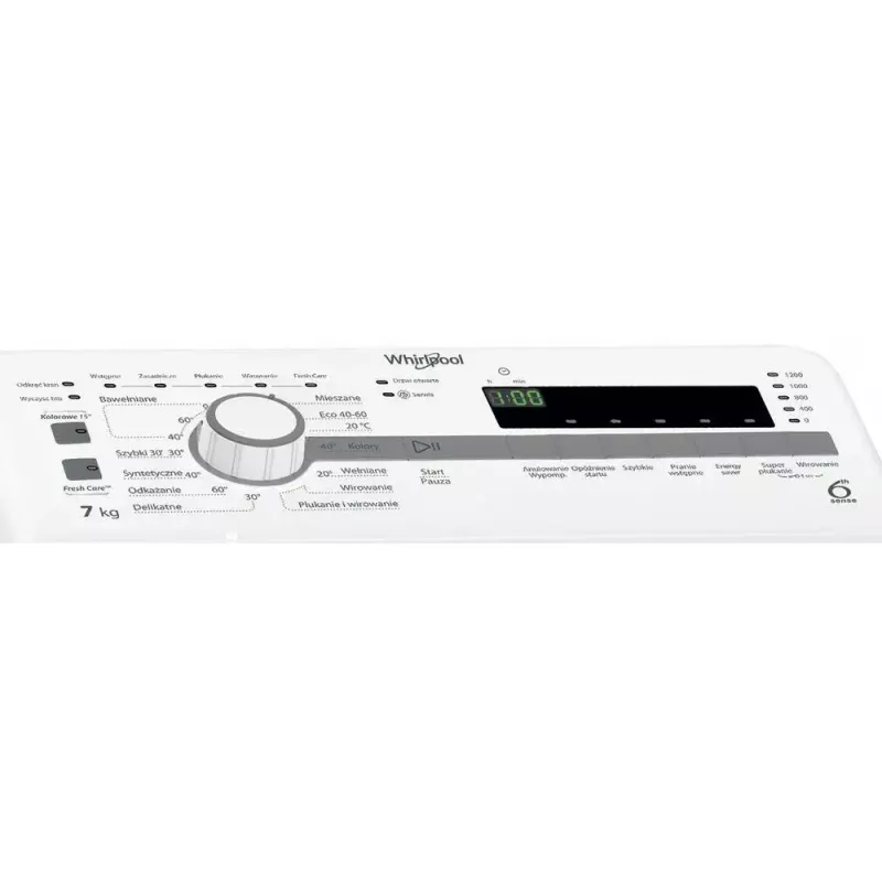 Whirlpool NTDLR 7220SS PL/N lavadora de carga superior de libre instalación, 7 kg, 1200 rpm, clase energética E
