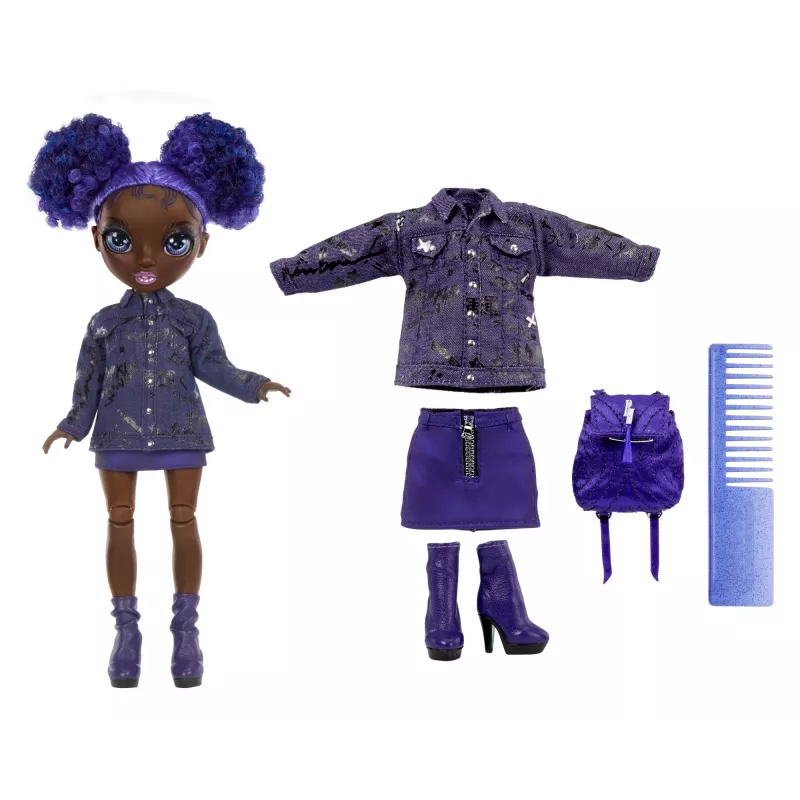 Rainbow High Junior High Muñeca Series 2- Krystal, muñeca de moda, femenino, 6 años, Niño/Niña, 230 mm, Multicolor