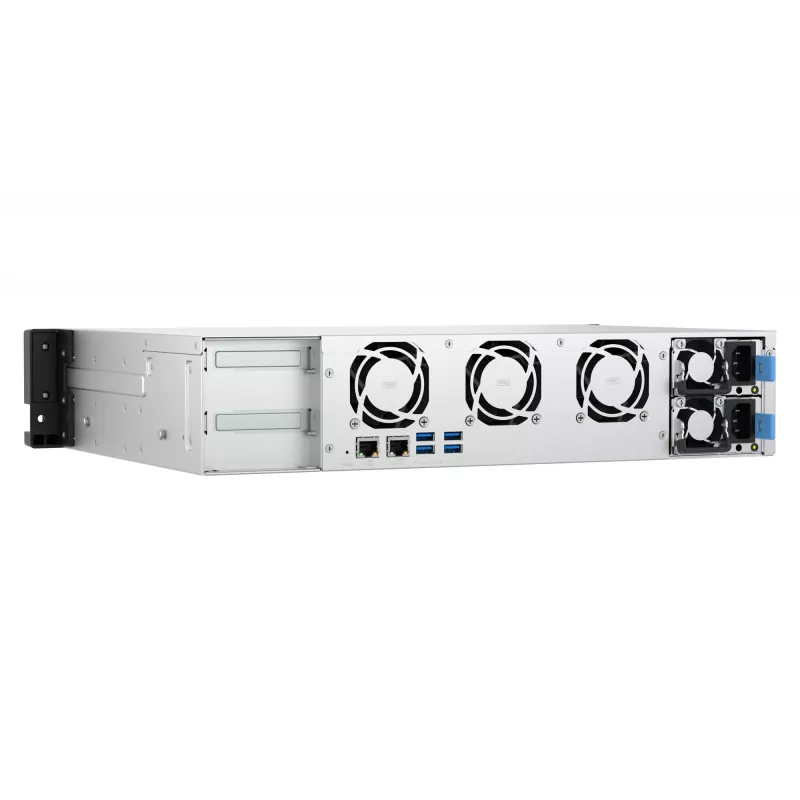 QNAP TS-855EU-RP Servidor NAS Rack (2U) Intel Atom® C5125 8 GB DDR4 0 TB QuTS hero Black