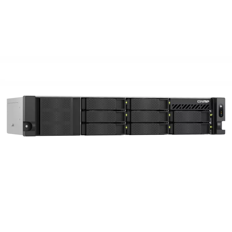 QNAP TS-855EU-RP Servidor NAS Rack (2U) Intel Atom® C5125 8 GB DDR4 0 TB QuTS hero Black