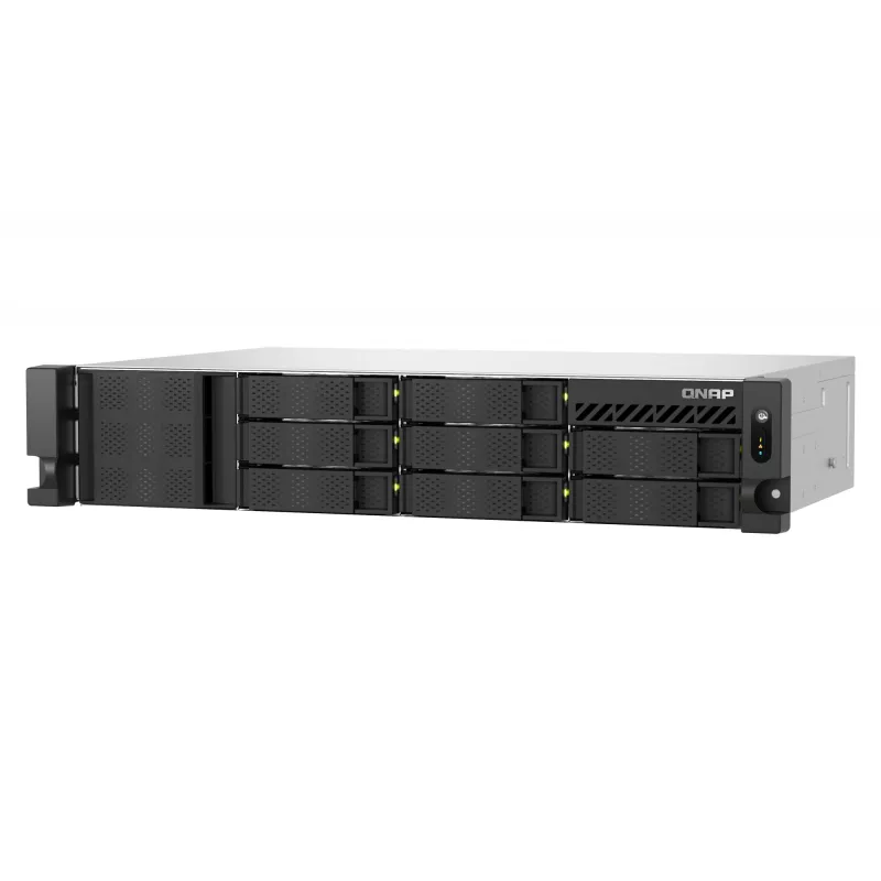 QNAP TS-855EU-RP Servidor NAS Rack (2U) Intel Atom® C5125 8 GB DDR4 0 TB QuTS hero Black