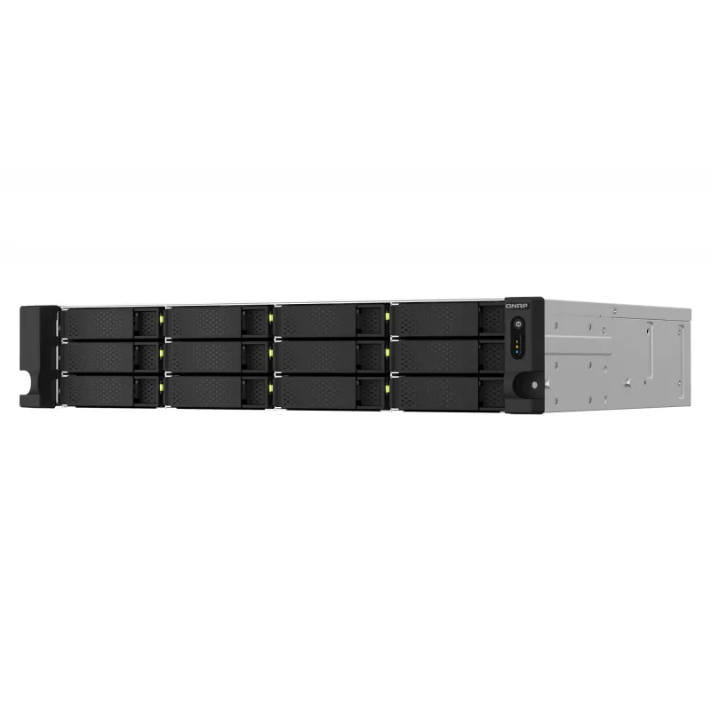 QNAP TS-1264U-RP Servidor NAS Rack (2U) Intel® Celeron® 8 GB DDR4 0 TB QNAP QTS Aluminio, Negro