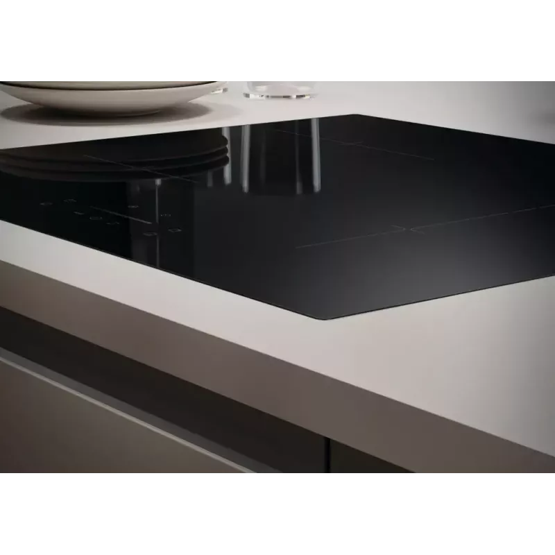 Candy CTP6SC4/E1 Placa de inducción integrada Negra 59 cm Zona 4 zonas de cocción con campana extractora integrada