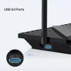Router TP-Link Archer AX5400 Multi-Gigabit WiFi 6, Wi-Fi 6 (802.11ax), Doble banda (2,4 GHz / 5 GHz), Ethernet LAN, Negro, Router de sobremesa/varilla