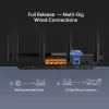 Router TP-Link Archer AX5400 Multi-Gigabit WiFi 6, Wi-Fi 6 (802.11ax), Doble banda (2,4 GHz / 5 GHz), Ethernet LAN, Negro, Router de sobremesa/varilla