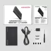 Carcasa HDD/SSD Axagon EE25-GTR USB-C 3.2 Gen 2 Negra 2,5 pulgadas