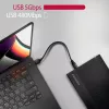 Axagon EE35-GTR USB-C 5Gbps - SATA 6G, 3.5 RIBBED box BLACK - Carcasa HDD USB Type-C 3,5 pulgadas
