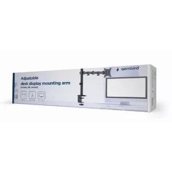 Pinza de soporte para monitor GEMBIRD MA-D1-01 para pantallas de 17–32 pulgadas, VESA 75×75–100×100, hasta 9 kg, negra
