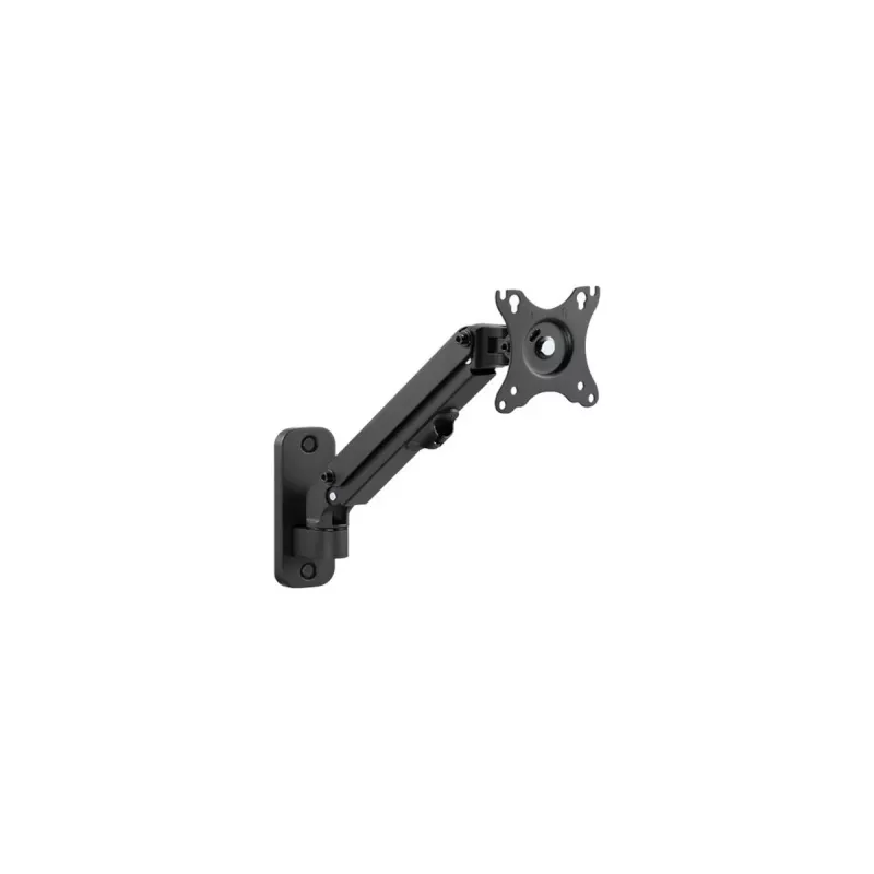Soporte de pared para monitor Gembird MA-WA1-01 para pantallas de 17–27 pulgadas, VESA 75x75 / 100x100, carga máx. 7 kg, negro