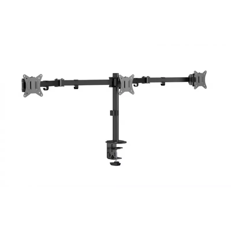 Gembird MA-D3-01 soporte de escritorio ajustable para 3 monitores, 17–27 pulgadas, hasta 7 kg