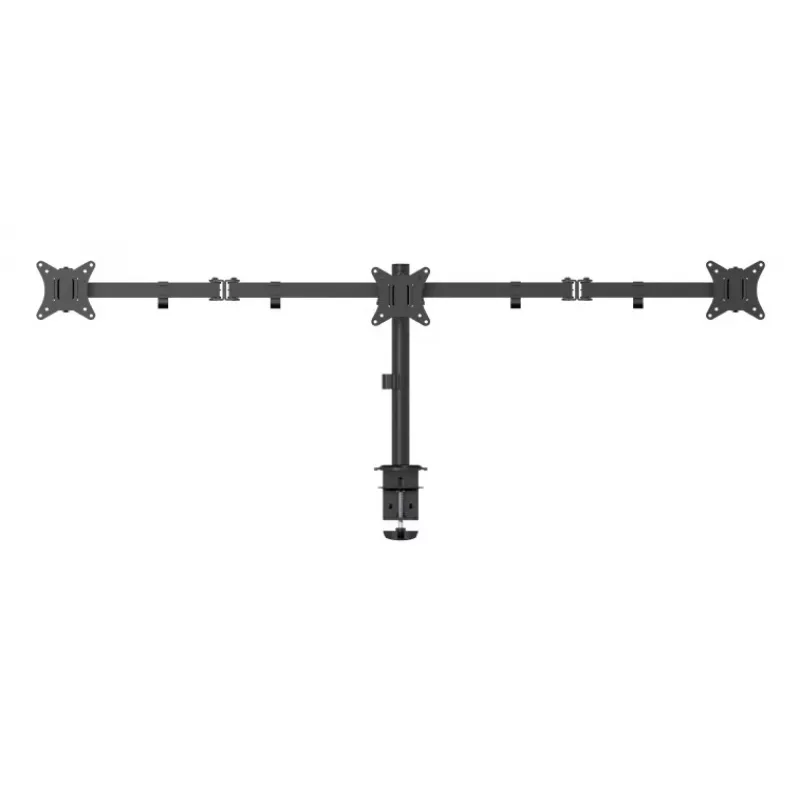 Gembird MA-D3-01 soporte de escritorio ajustable para 3 monitores, 17–27 pulgadas, hasta 7 kg
