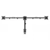 Gembird MA-D3-01 soporte de escritorio ajustable para 3 monitores, 17–27 pulgadas, hasta 7 kg
