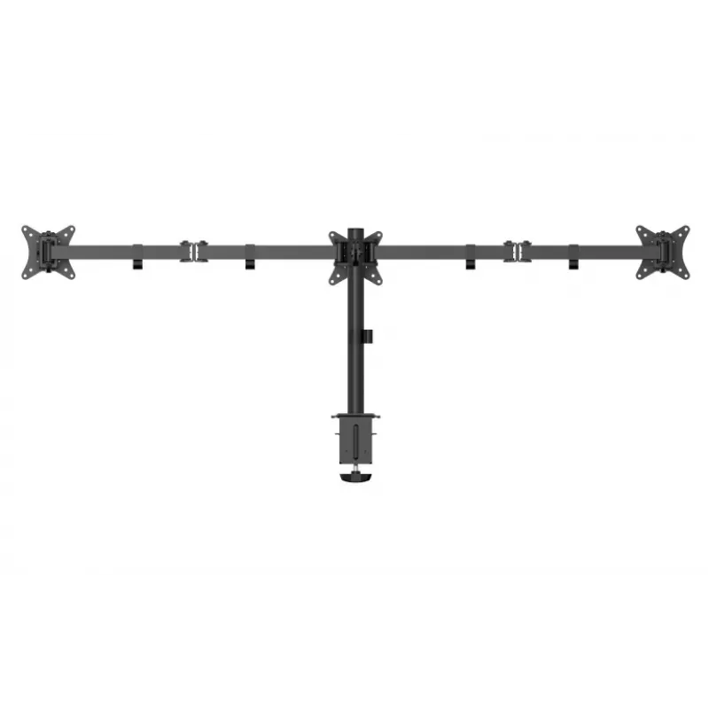 Gembird MA-D3-01 soporte de escritorio ajustable para 3 monitores, 17–27 pulgadas, hasta 7 kg
