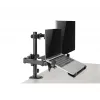 Soporte para monitor Gembird MA-DA-03 para pantallas de 32 pulgadas, pinza de mesa/pasacables, doble brazo, VESA 75x75–100x100, negro