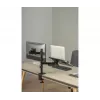 Soporte para monitor Gembird MA-DA-03 para pantallas de 32 pulgadas, pinza de mesa/pasacables, doble brazo, VESA 75x75–100x100, negro
