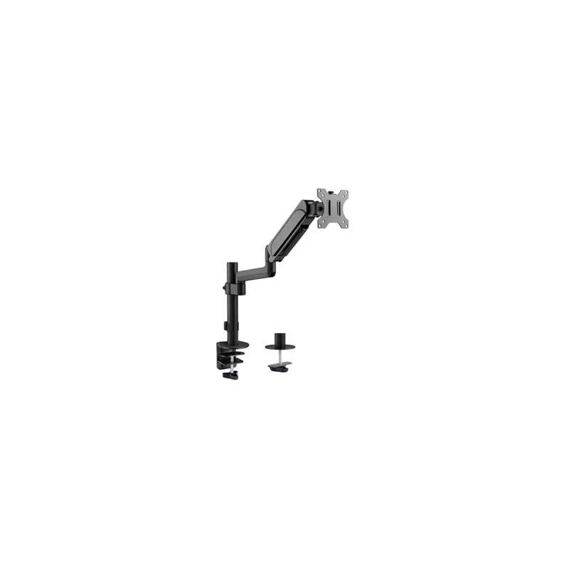 Soporte para monitor GEMBIRD MA-DA1P-01 — soporte de sobremesa de 1 brazo para pantallas de 17–32 pulgadas, VESA 75x75–100x100, carga máx. 9 kg, negro