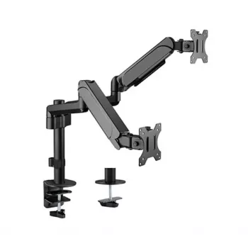 Soporte de sobremesa ajustable GEMBIRD para 2 monitores, 17–32 pulgadas