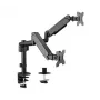 Soporte de sobremesa ajustable GEMBIRD para 2 monitores, 17–32 pulgadas