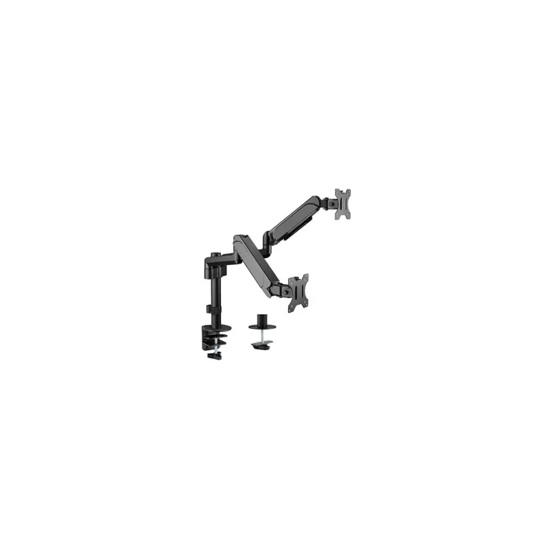 Soporte de sobremesa ajustable GEMBIRD para 2 monitores, 17–32 pulgadas