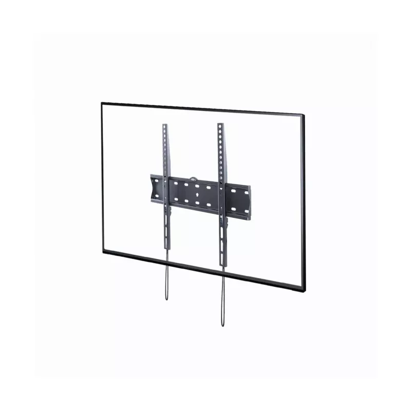 Soporte de TV Gembird WM-55F-02 negro, para pantallas de 32–55 pulgadas, carga máx. 40 kg, VESA 200x200–400x400, perfil extraplano 2,5 cm