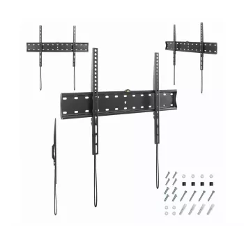 Soporte de TV Gembird WM-70F-01 Negro para televisores de 37–70 pulgadas, 40 kg, VESA 200x200–600x400, 2,5 cm extraplano