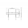 Soporte de TV Gembird WM-70F-01 Negro para televisores de 37–70 pulgadas, 40 kg, VESA 200x200–600x400, 2,5 cm extraplano