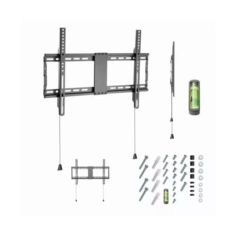 Gembird WM-80F-01 soporte de pared fijo para TV, 37–80 pulgadas, hasta 70 kg, VESA hasta 600x400, negro