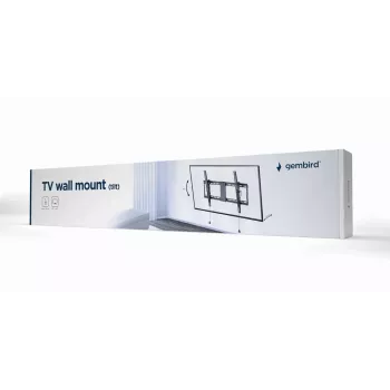 Soporte de pared para TV GEMBIRD WM-80T-01 para pantallas de 37–80 pulgadas, acero, inclinable -12°/+3°, VESA 200x200–600x400, 70 kg