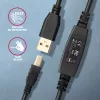 Axagon ADR-215B Cable USB 2.0 A-M -> B-M activo de conexión/repetidor 15 m