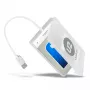 AXAGON ADSA-1S adaptador USB 2.0 para SSD/HDD SATA de 2,5 pulgadas con carcasa, 480 Mbit/s, blanco