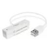 AXAGON ADSA-1S adaptador USB 2.0 para SSD/HDD SATA de 2,5 pulgadas con carcasa, 480 Mbit/s, blanco