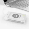 AXAGON ADSA-1S adaptador USB 2.0 para SSD/HDD SATA de 2,5 pulgadas con carcasa, 480 Mbit/s, blanco