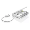 AXAGON ADSA-1S adaptador USB 2.0 para SSD/HDD SATA de 2,5 pulgadas con carcasa, 480 Mbit/s, blanco
