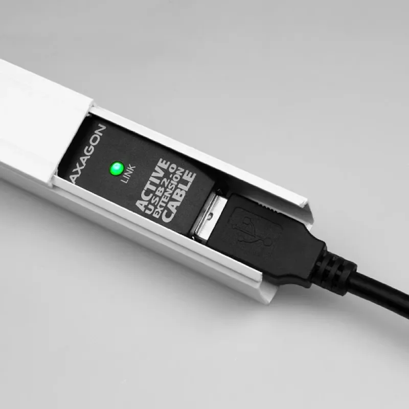 Axagon ADR-210 Cable USB 2.0 A-M -> A-F activo de prolongación/repetidor 10 m
