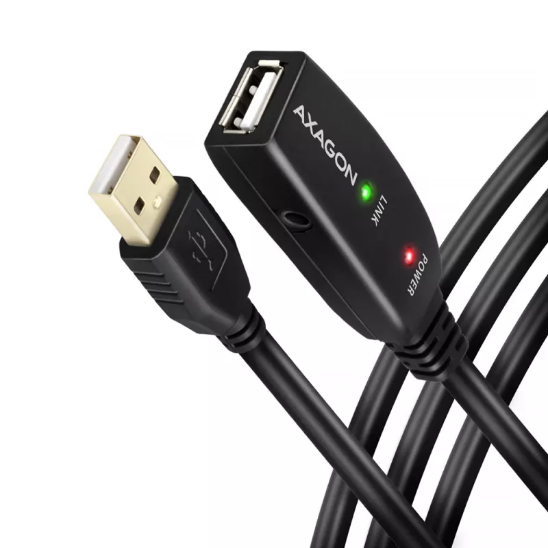 Axagon ADR-220 Cable USB 2.0 A-M -> A-F activo de prolongación/repetidor 20 m
