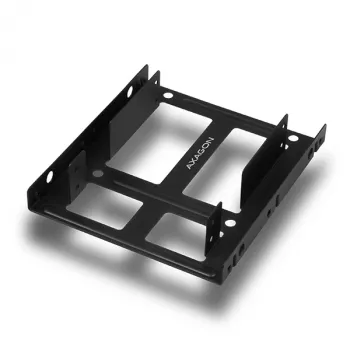 Axagon RHD-225 METAL Soporte para 2x HDD/SSD de 2,5 pulgadas en bahía de 3,5 pulgadas, soporte para ventilador