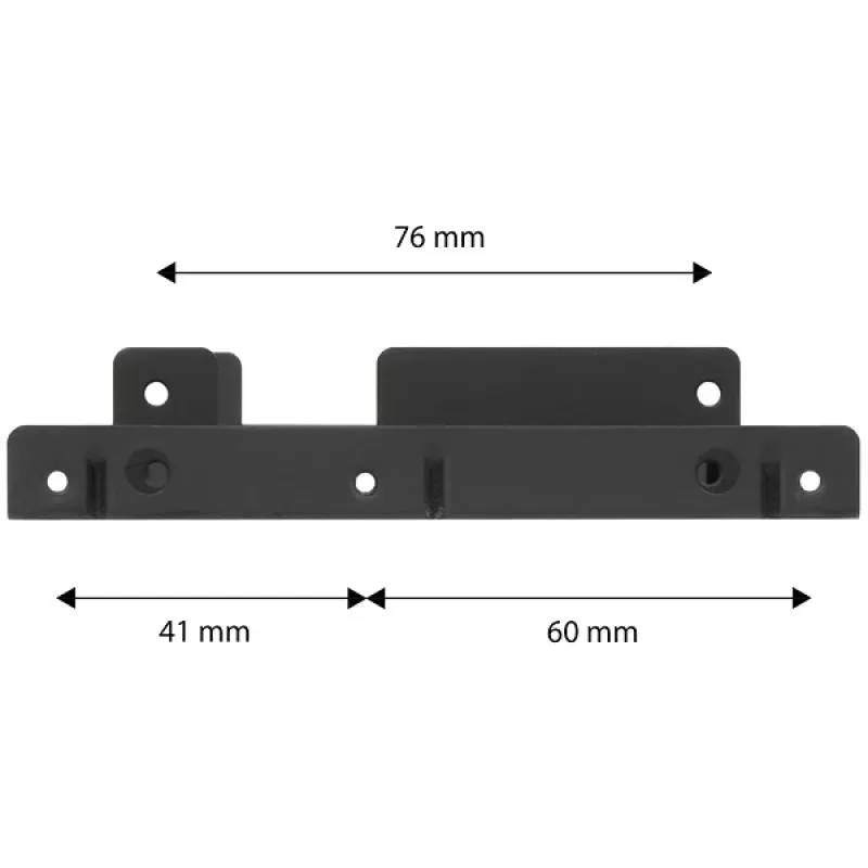 Axagon RHD-225 METAL Soporte para 2x HDD/SSD de 2,5 pulgadas en bahía de 3,5 pulgadas, soporte para ventilador